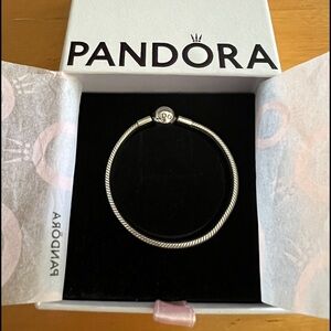 6.3” Pandora Moments Snake Chain Bracelet